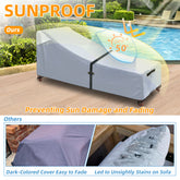 Patio Chaise Lounge Cover with Handles, Outdoor Lounge Chair Cover